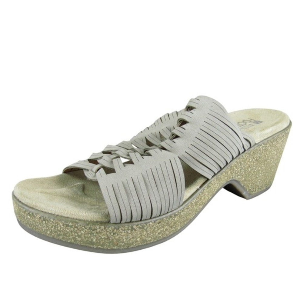 White Mountain Women's Crete Slide Taupe Synthetic Sz 9 Medium Gently Used 2025